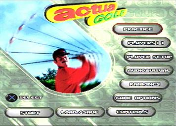 Actua Golf - PlayStation Screen