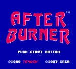 After Burner - NES Screen