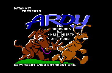 Ardy the Aardvark - C64 Screen