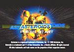 Asteroids - PlayStation Screen