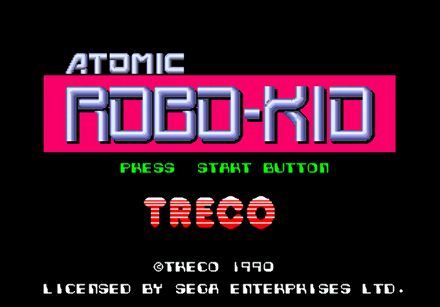 Atomic Robo-Kid - Sega Megadrive Screen