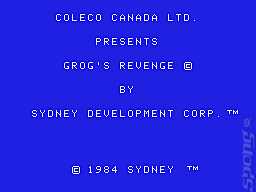 BC II: Grog's Revenge  - Colecovision Screen