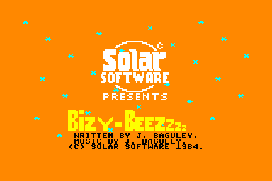 Bizy-Beezzzz - C64 Screen