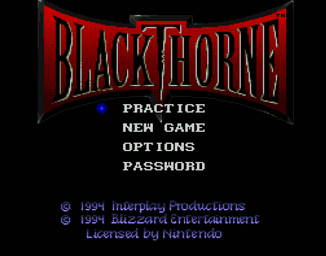 Blackthorne - SNES Screen