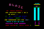 Blaze - C64 Screen