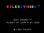 Buck Rogers: Planet of Zoom - Colecovision Screen