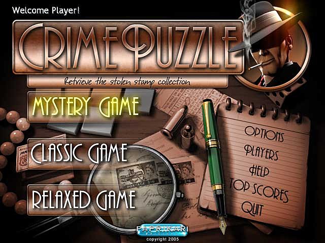 Crime Puzzle - PC Screen
