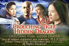 Crouching Tiger, Hidden Dragon - GBA Screen