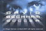 David Beckham Soccer - GBA Screen