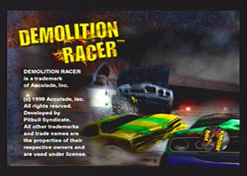 Demolition Racer - PlayStation Screen