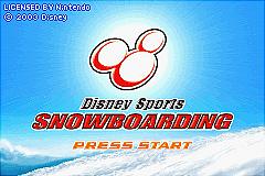 Disney Sports Snowboarding - GBA Screen