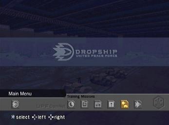 Dropship: United Peace Force - PS2 Screen