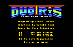 Duotris - C64 Screen