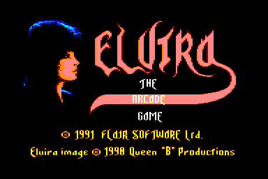 Elvira: The Arcade Game - C64 Screen