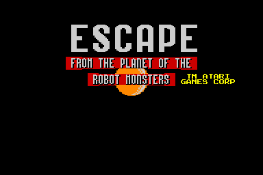 Escape from the Planet of the Robot Monsters - C64 Screen