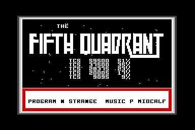 5th Quadrant - C64 Screen