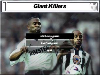 Giant Killers Euro Manager 2000 - PC Screen