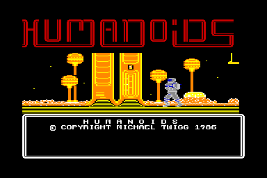 Humanoids - C64 Screen