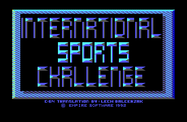 International Sports Challenge - C64 Screen