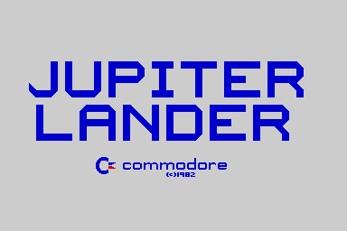 Jupiter Lander - C64 Screen