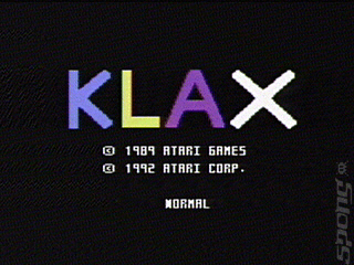 Klax - Atari 7800 Screen