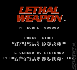 Lethal Weapon - NES Screen