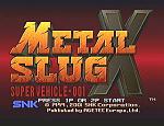 Metal Slug X - PlayStation Screen