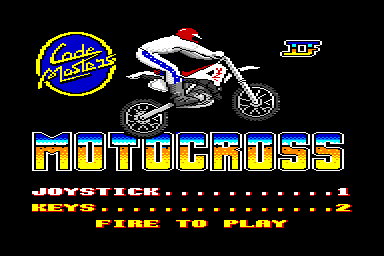 Motocross - C64 Screen