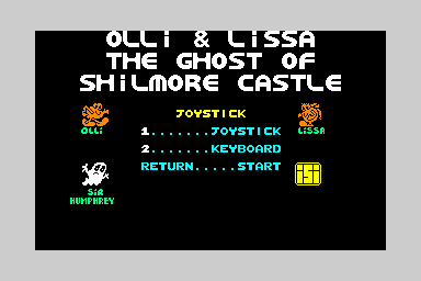 Olli and Lissa: The Ghost of Shilmoore Castle - C64 Screen