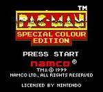 PacMan Special Colour Edition - Game Boy Color Screen