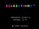 Pepper II - Colecovision Screen