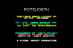 Potsworth and Co - C64 Screen