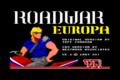 Roadwar Europa - C64 Screen