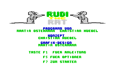 Rudi the Rat - C64 Screen