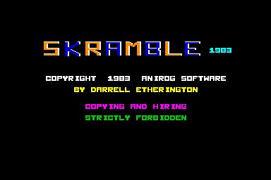 Skramble - C64 Screen