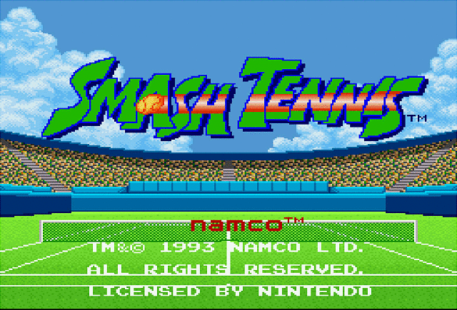 Smash Tennis - SNES Screen