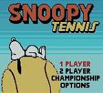 Snoopy Tennis - Game Boy Color Screen