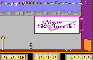 Super Skateboardin' - Atari 7800 Screen