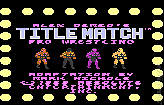 Title Match: Pro Wrestling - Atari 7800 Screen