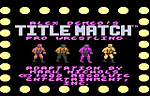 Title Match: Pro Wrestling - Atari 7800 Screen